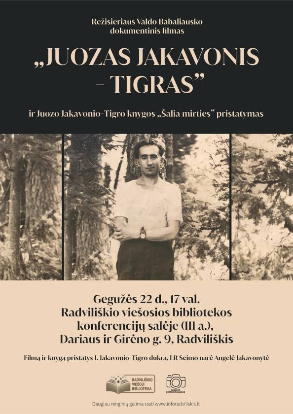 Dokumentinio filmo pristatymas „Juozas Jakavonis – Tigras” 