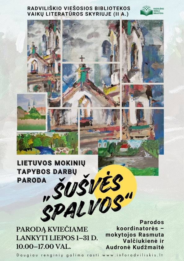 Lietuvos mokinių tapybos darbų paroda „Šušvės spalvos“