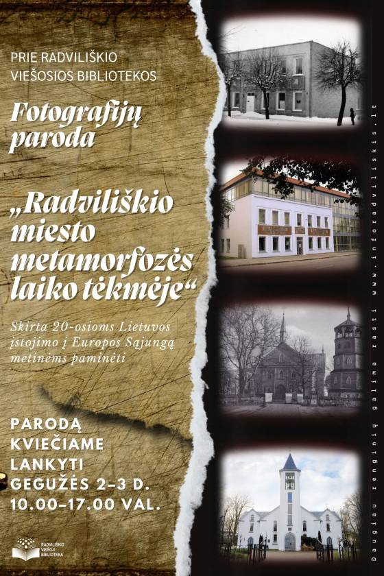 Paroda „Radviliškio miesto metamorfozės laiko tėkmėje“